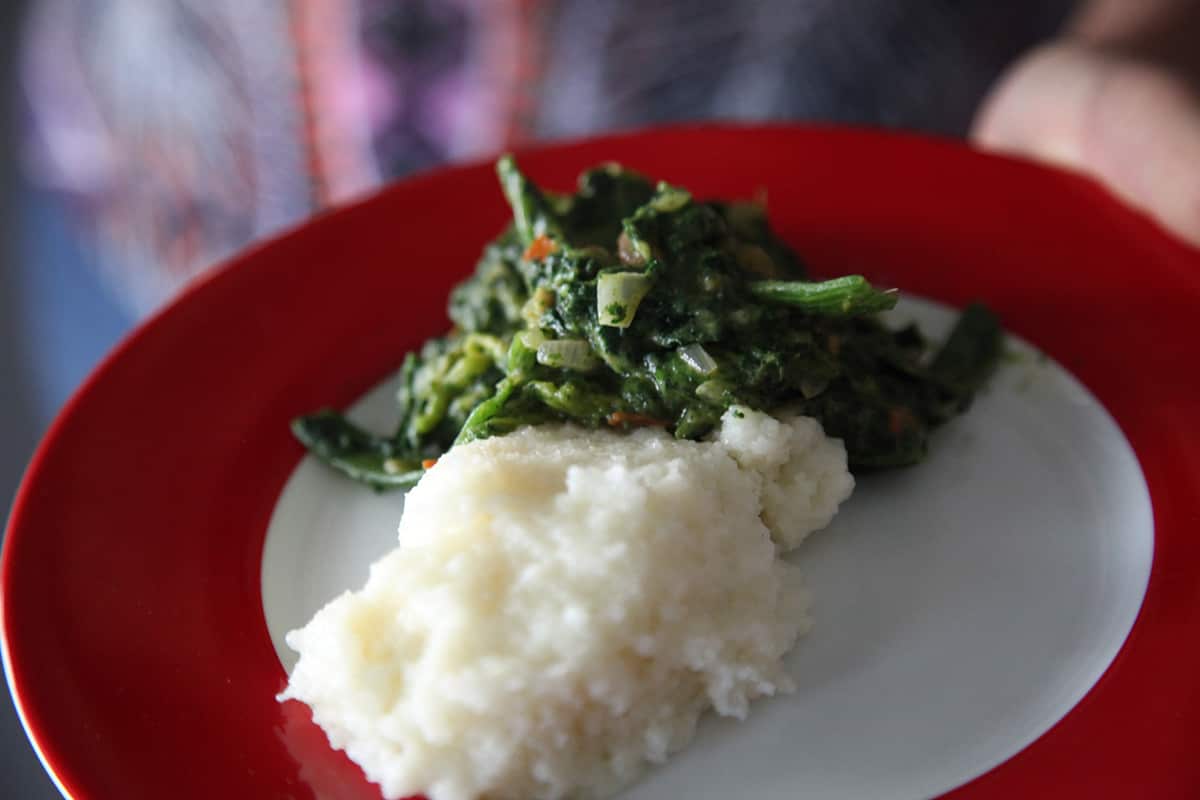 Pumpkin shoots with peanut butter