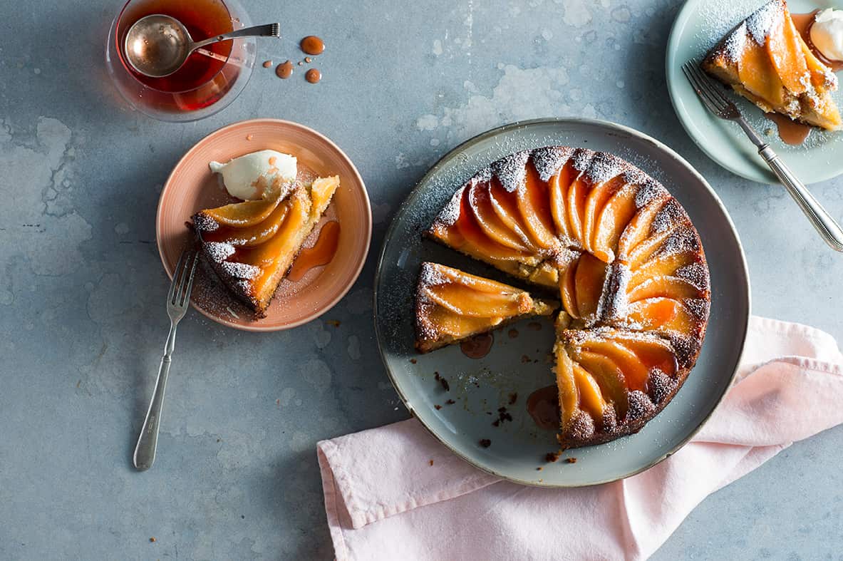 Quince and lemon myrtle syrup cake