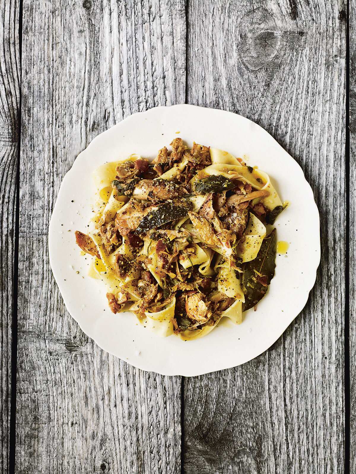 Rabbit pappardelle