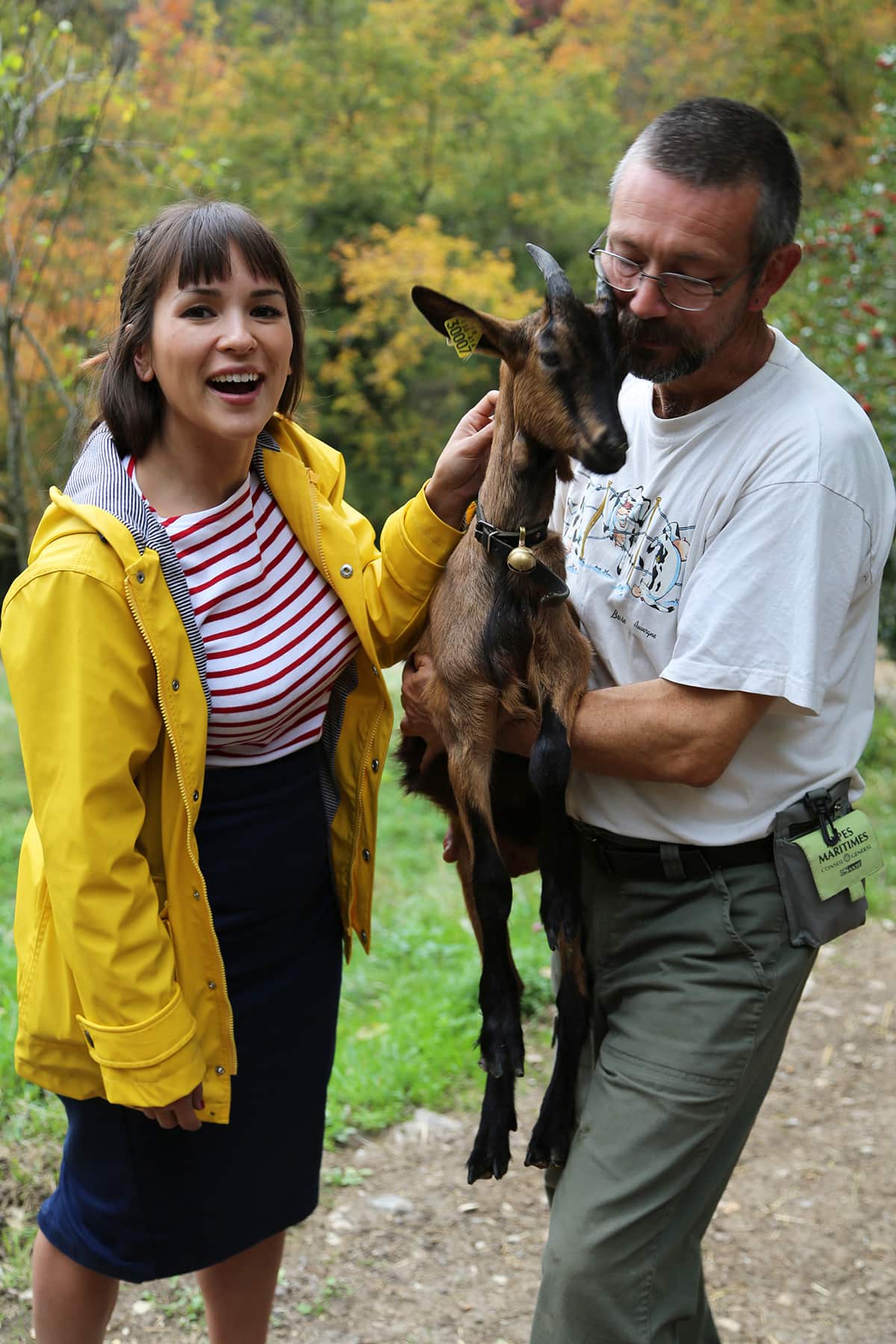Rachel Khoo and Erik the goat farmer and cheesemaker, Provence