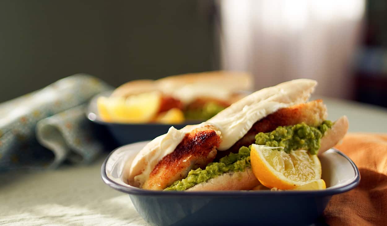 Rachel Khoo fish finger sandwiches