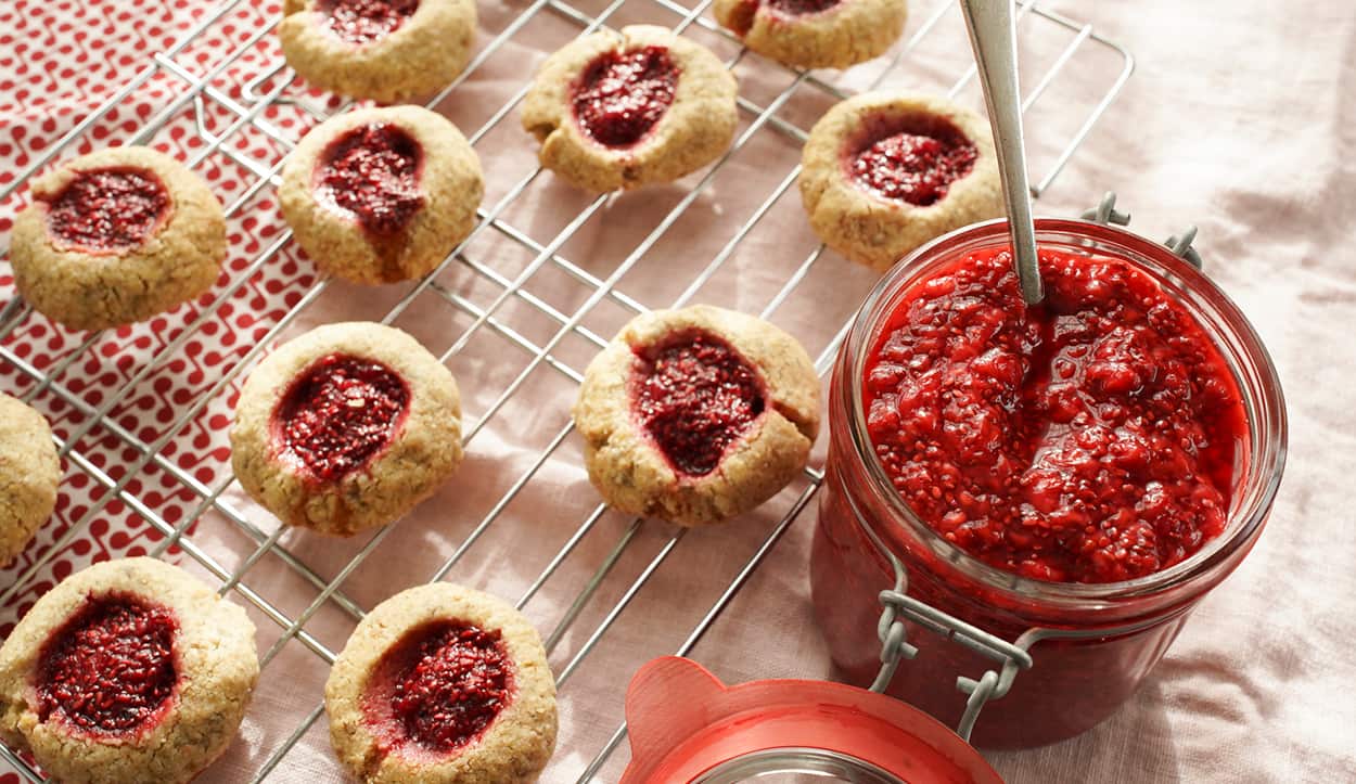 Rachel Khoo thumbprint cookies