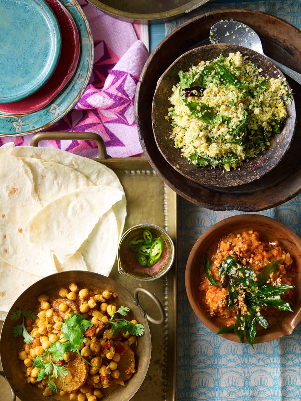 Radish and chickpea curry