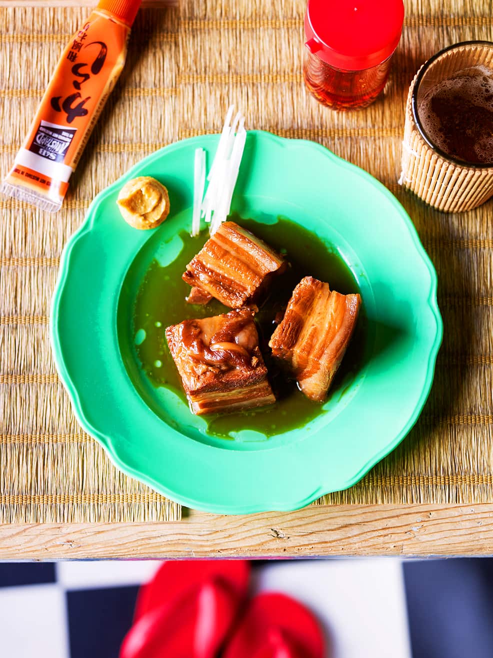 Okinawan braised pork belly (rafute)
