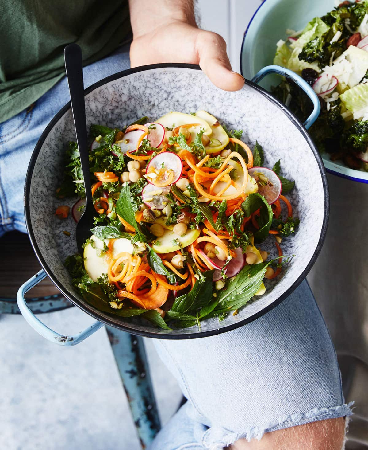 Chickpea rainbow salad