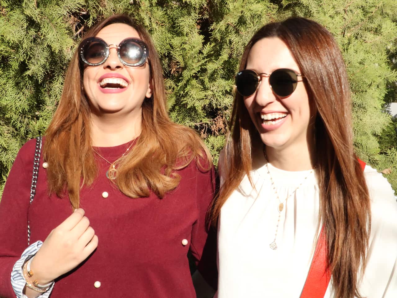 Food blogger Rama Abu Hammour and her sister Rand.