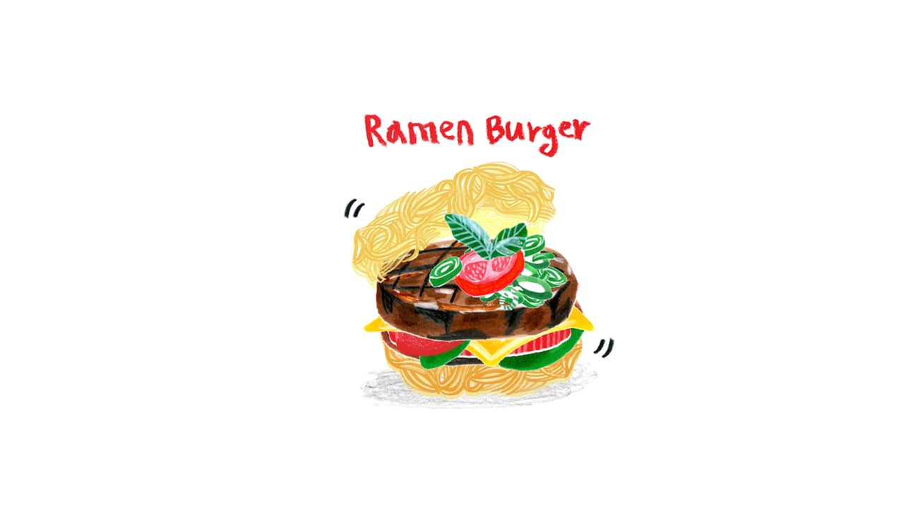 Ramen burger