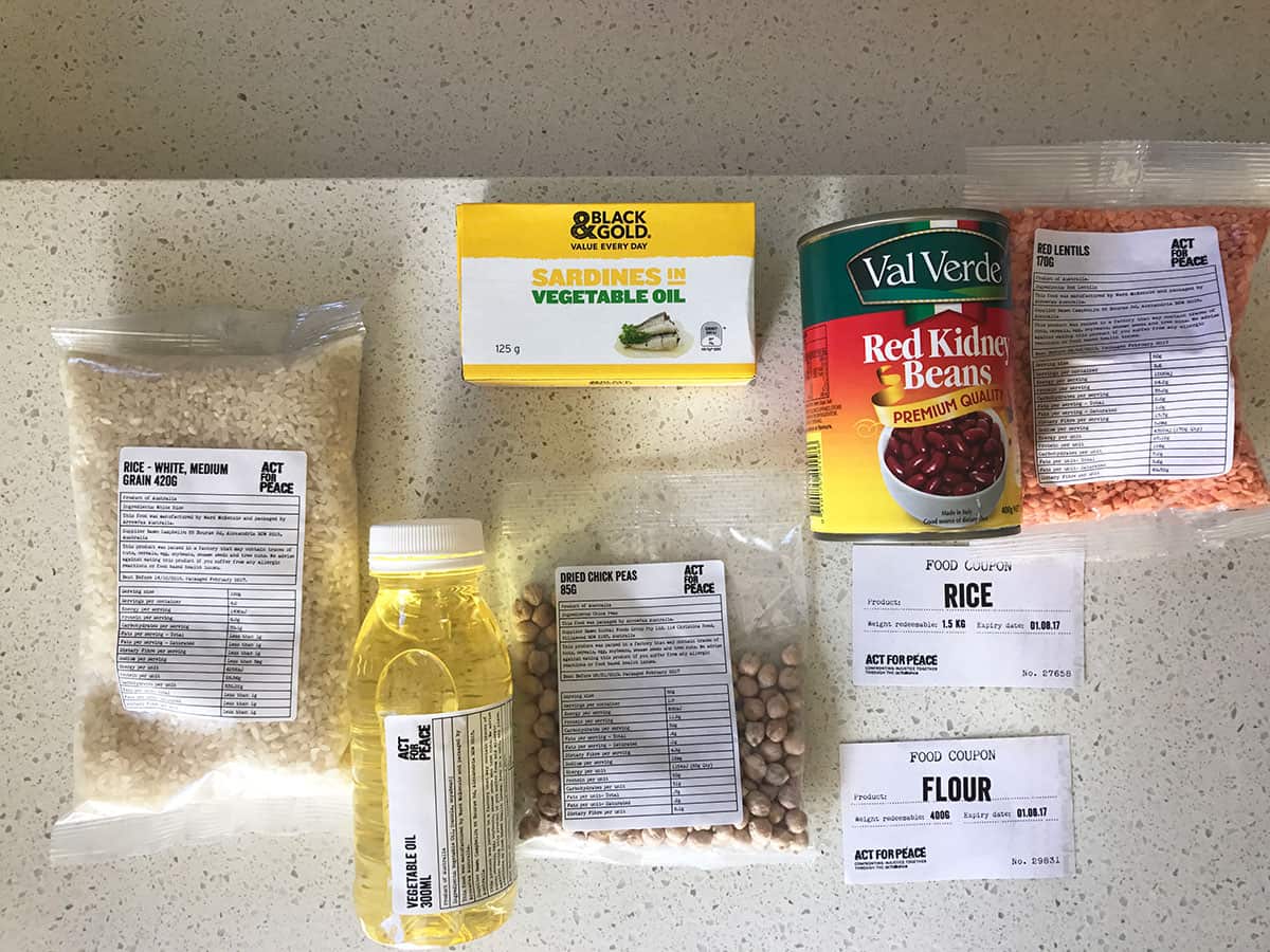 Ration challenge food supplies