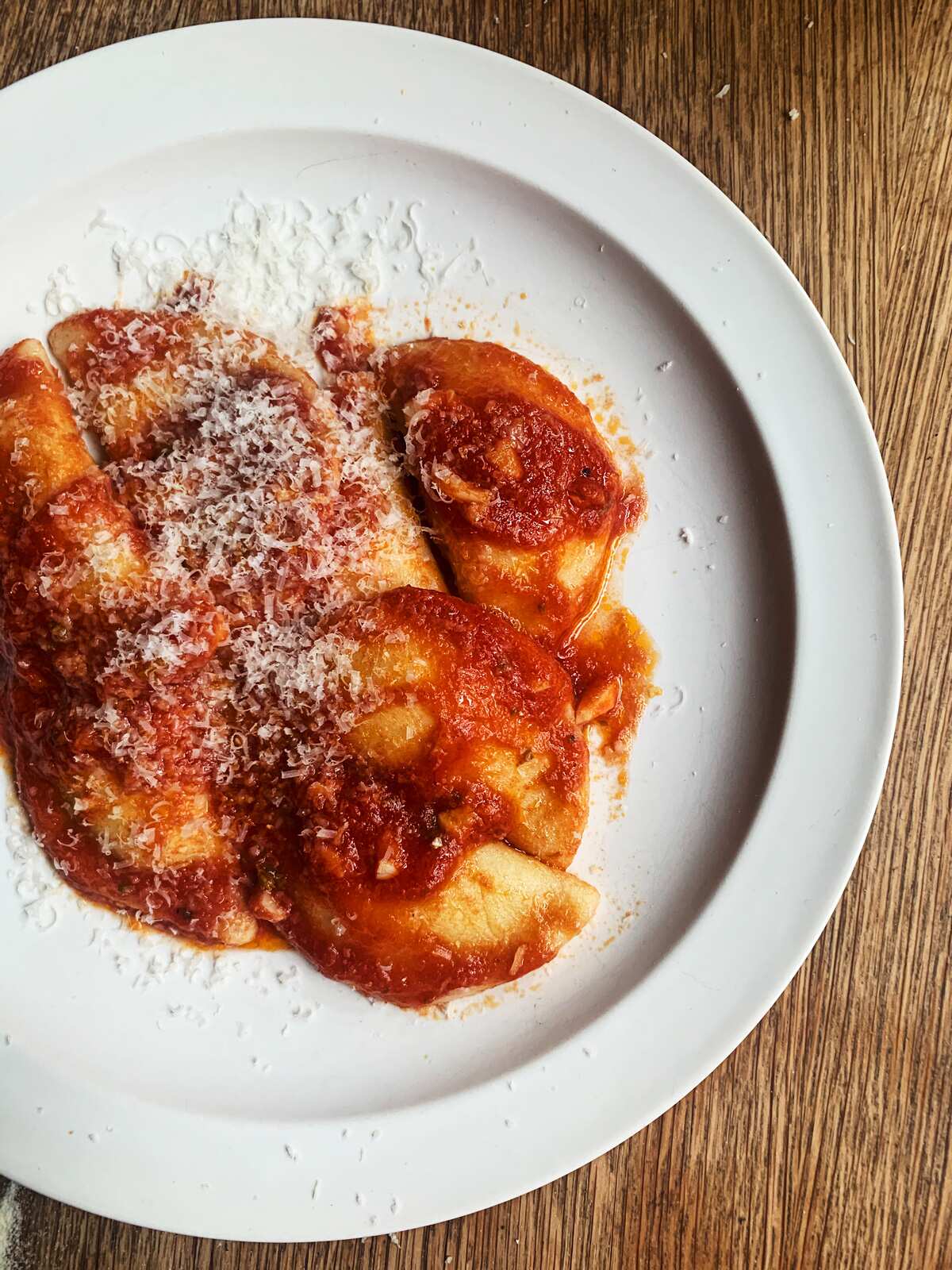 Her family would serve this Maltese-style ravioli with a simple tomato sauce.