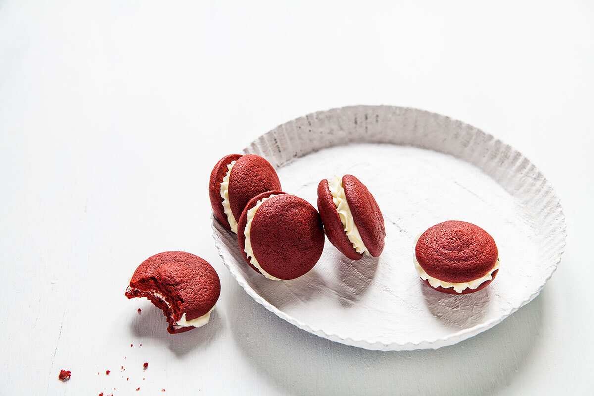 Red velvet cookies