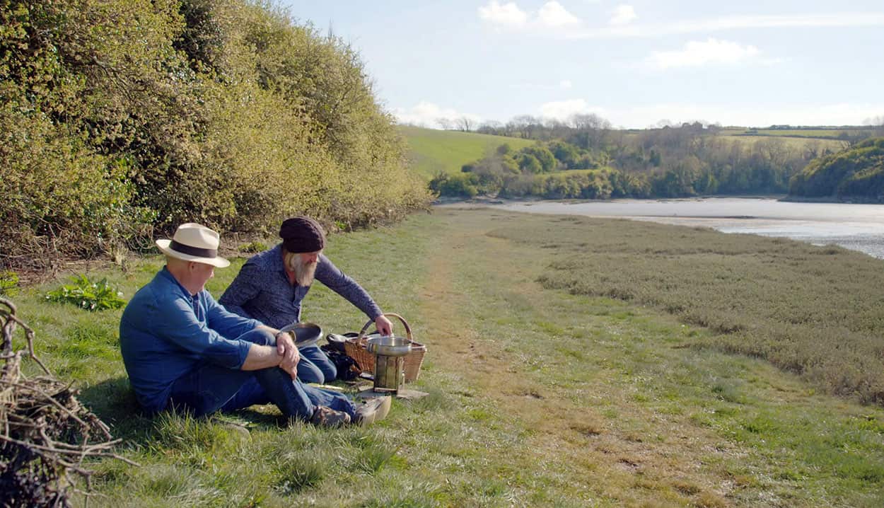 Rick Stein with professional forager Matt Vernon