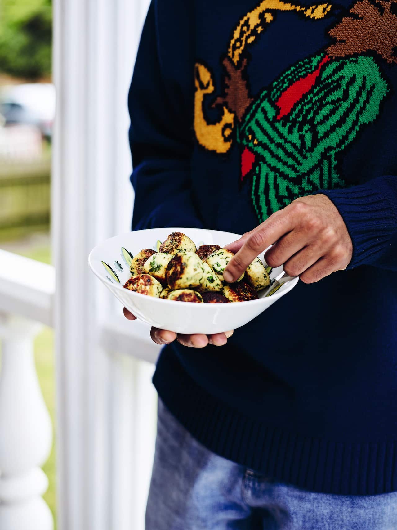 Mizithra keftedes (ricotta balls)