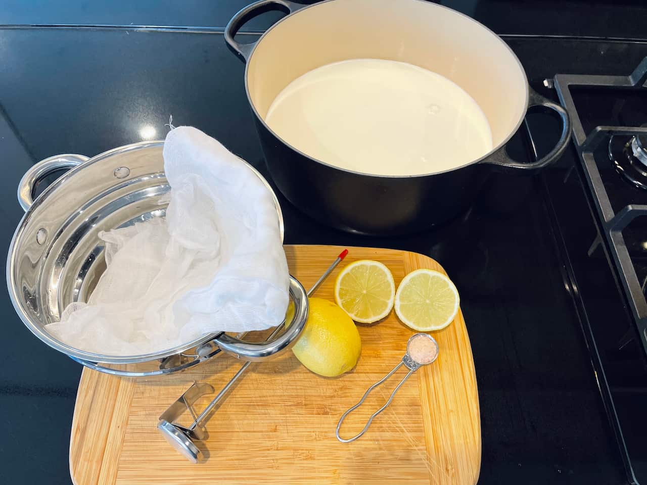 Ricotta making