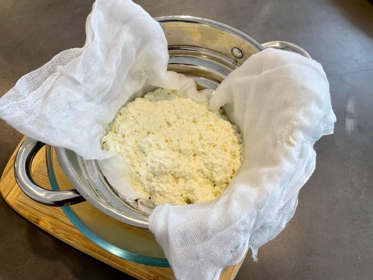 Ricotta making