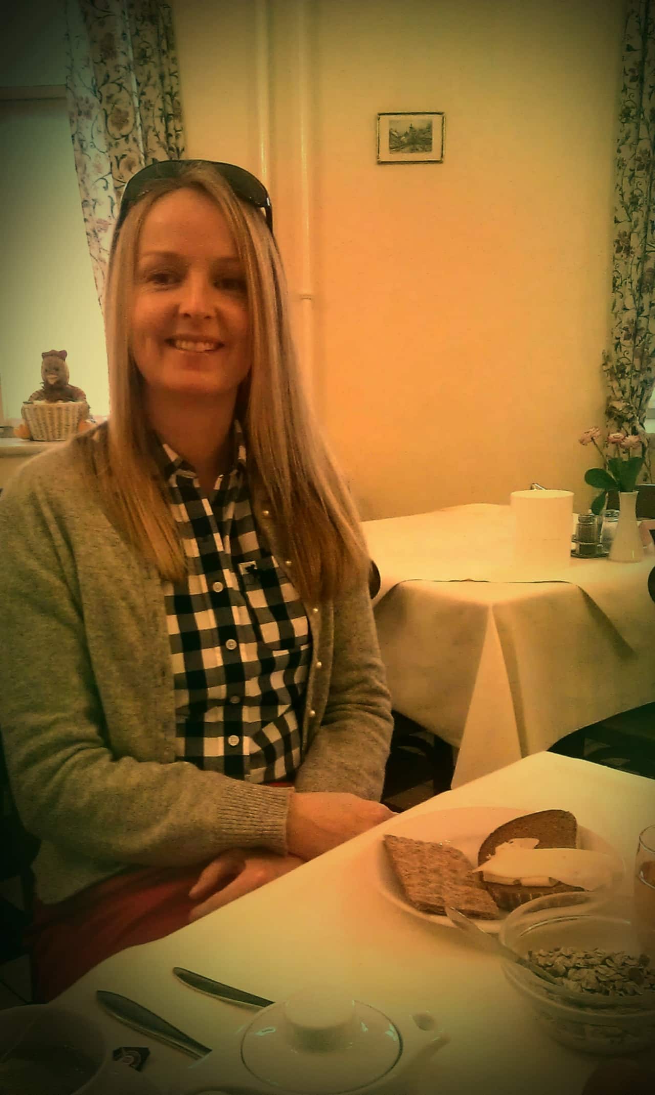 Rikke with Denmark's famed rye bread.