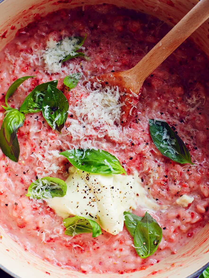 Strawberry risotto (risotto alle fragole)