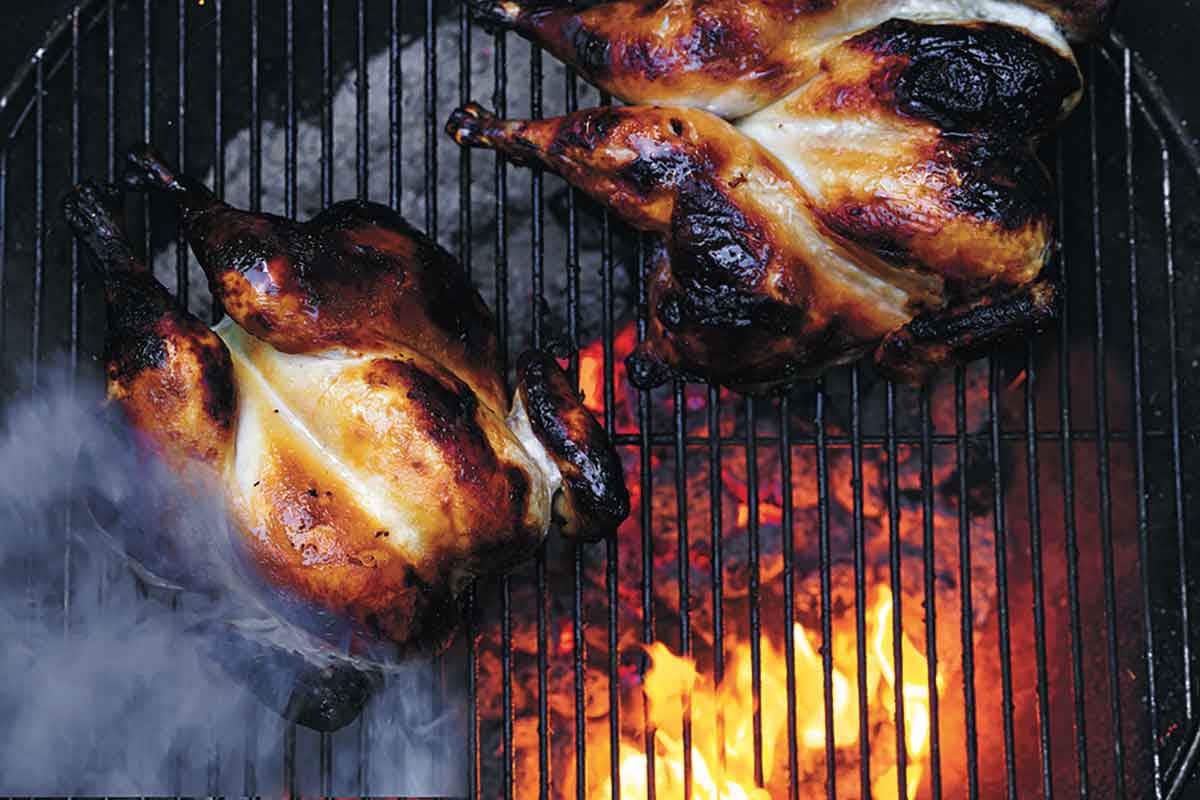 Roast shio-kuji chicken