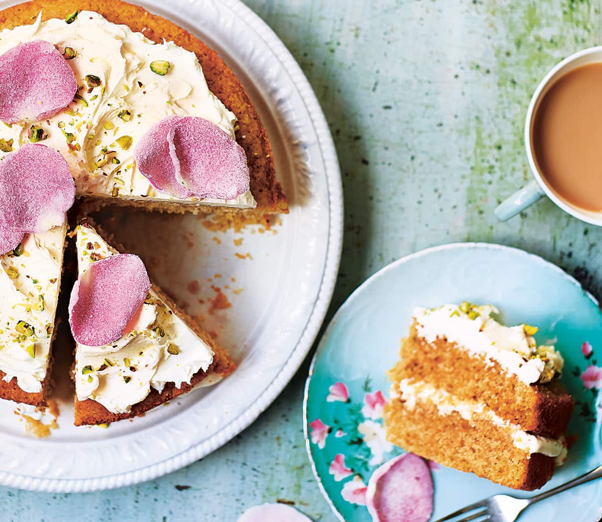 Rose and pistachio cake cropped