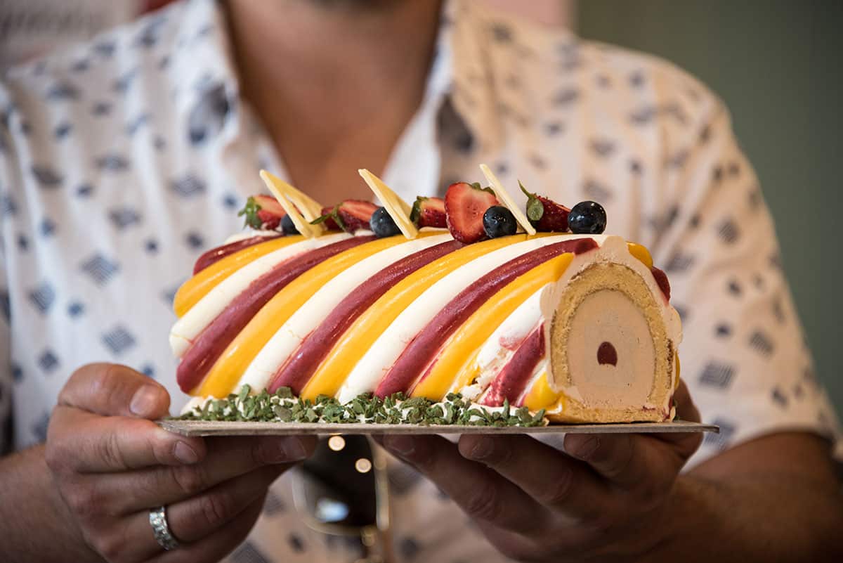 Traditoinal semifreddo cakes and rotolo are also made onsite.