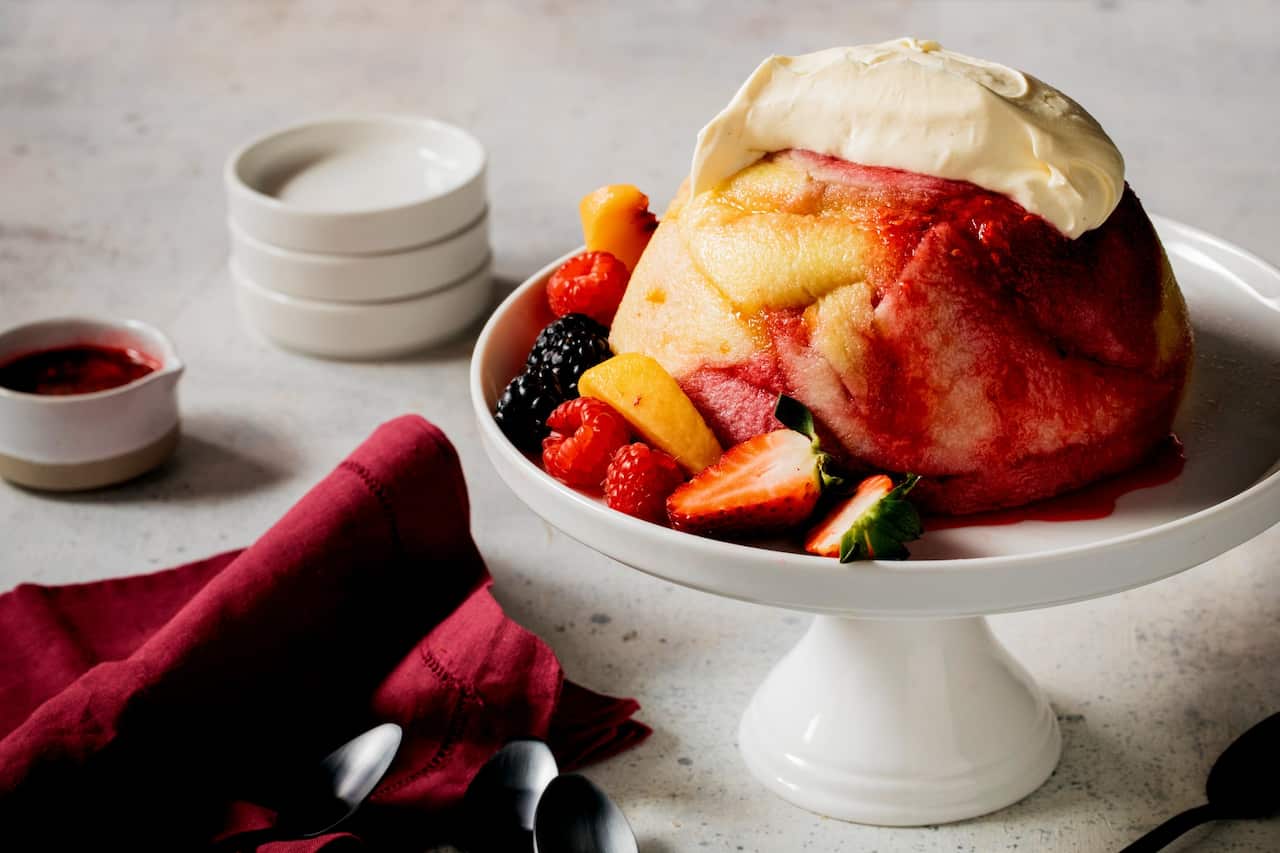 Summer fruit pudding