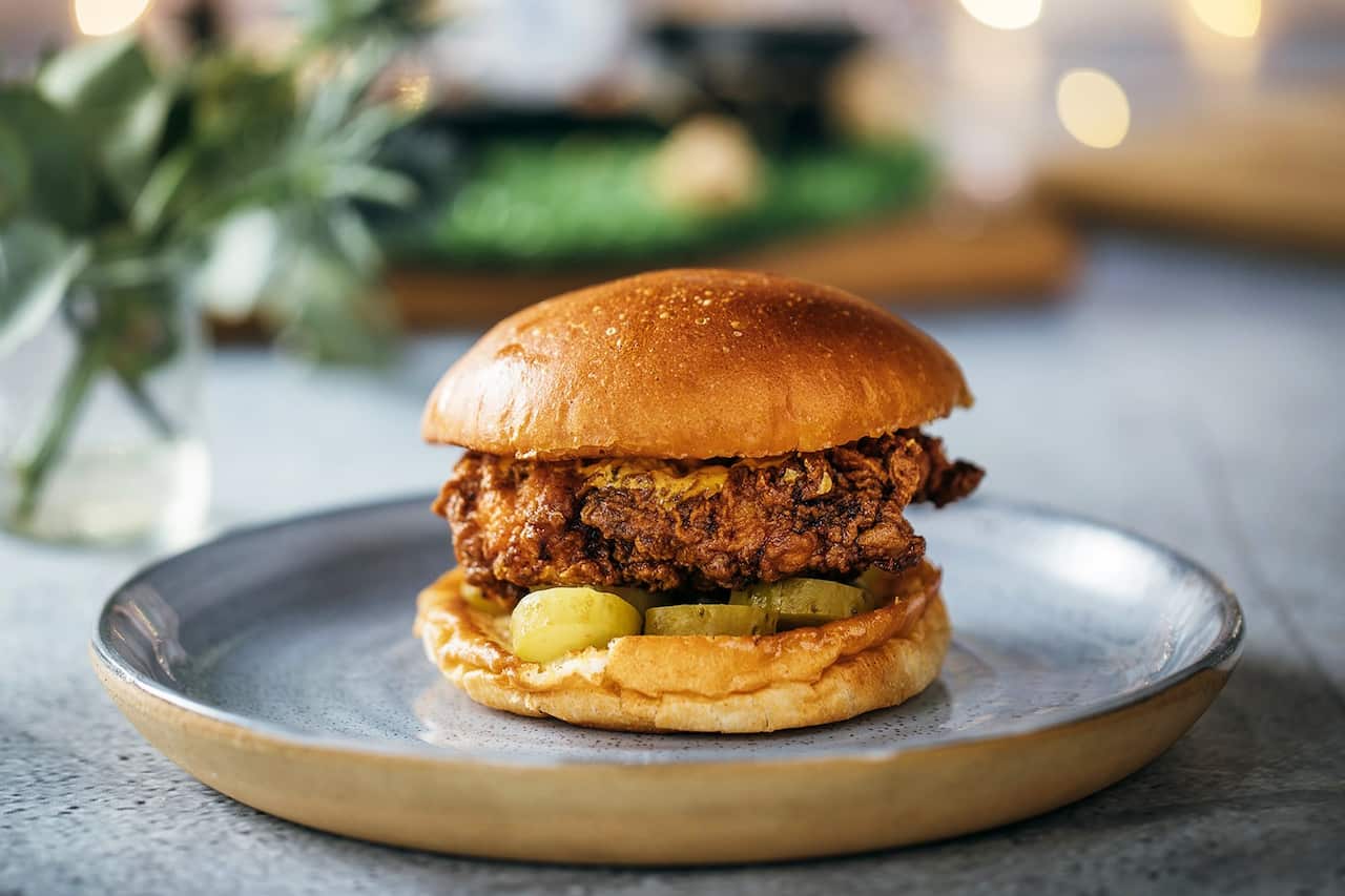 Buttermilk fried chicken sandwich