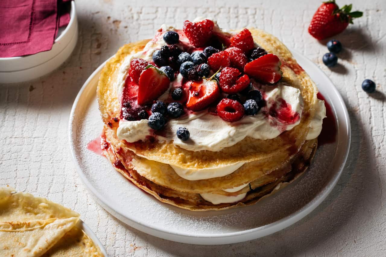 Swedish pancake cake