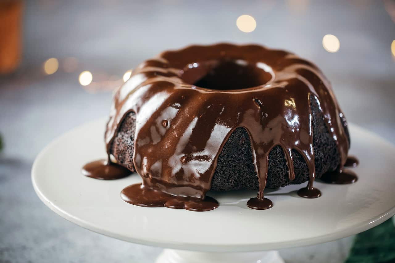 Coffee and chocolate bundt cake
