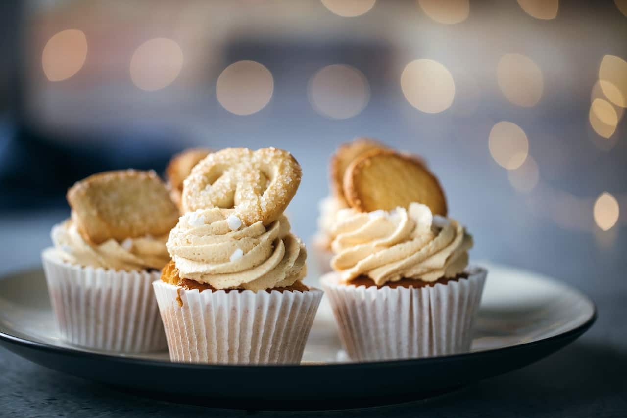 Danish butter cookie cupcakes