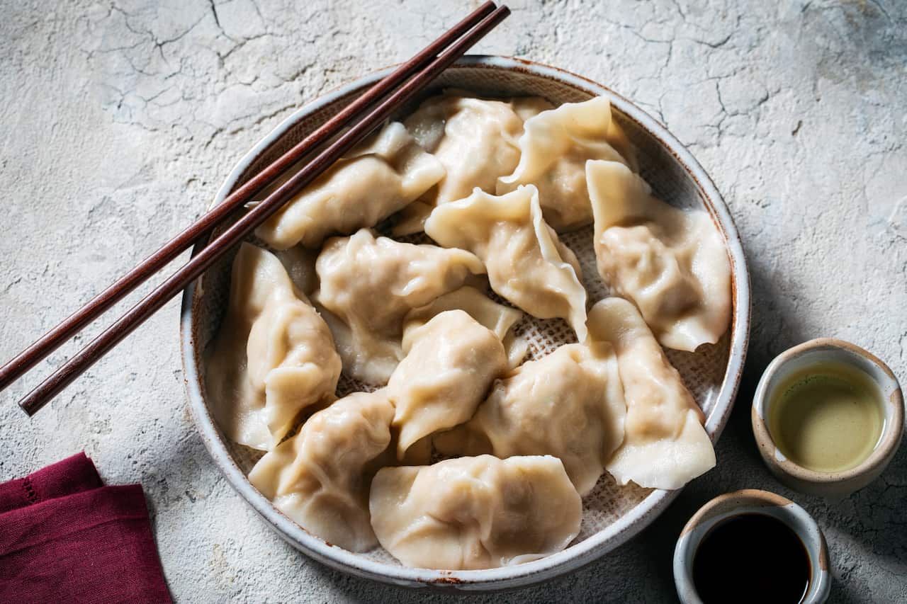 Chicken and corn dumplings