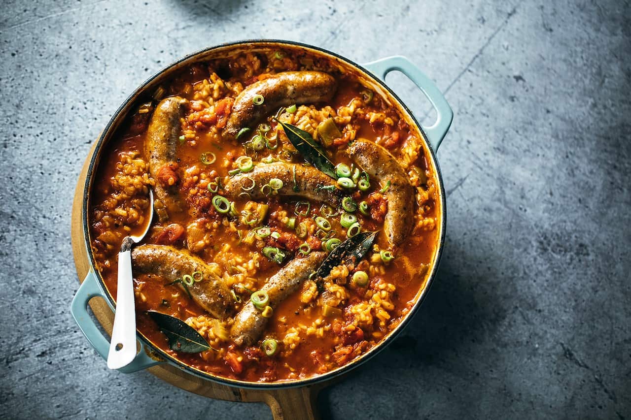 Jambalaya-style sausage rice