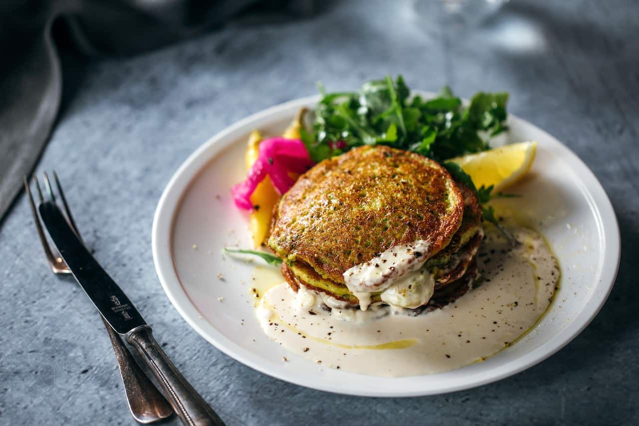 Falafel pancakes 