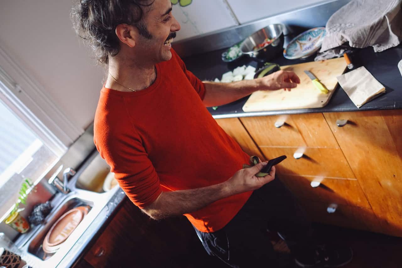 Shuki Rosenboim runs Melbourne's Very Good Falafel.