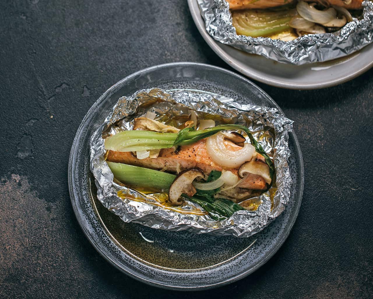 Salmon foil-yaki