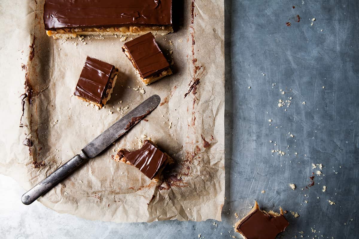 Salted peanut millionaire's shortbread
