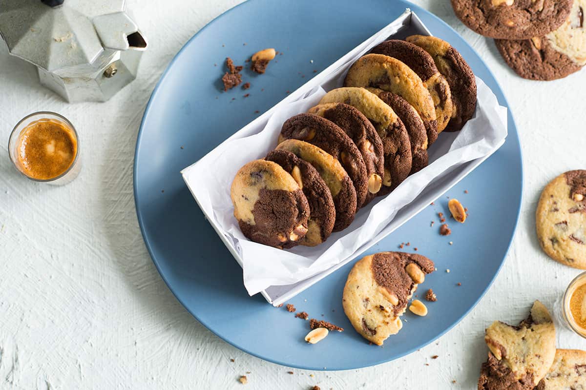 Salted peanut brookies