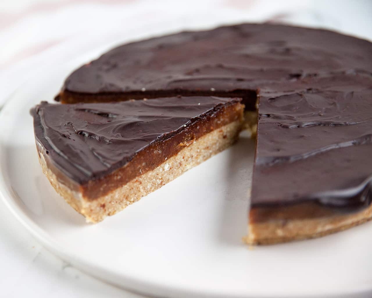 Gluten-free salted caramel tart