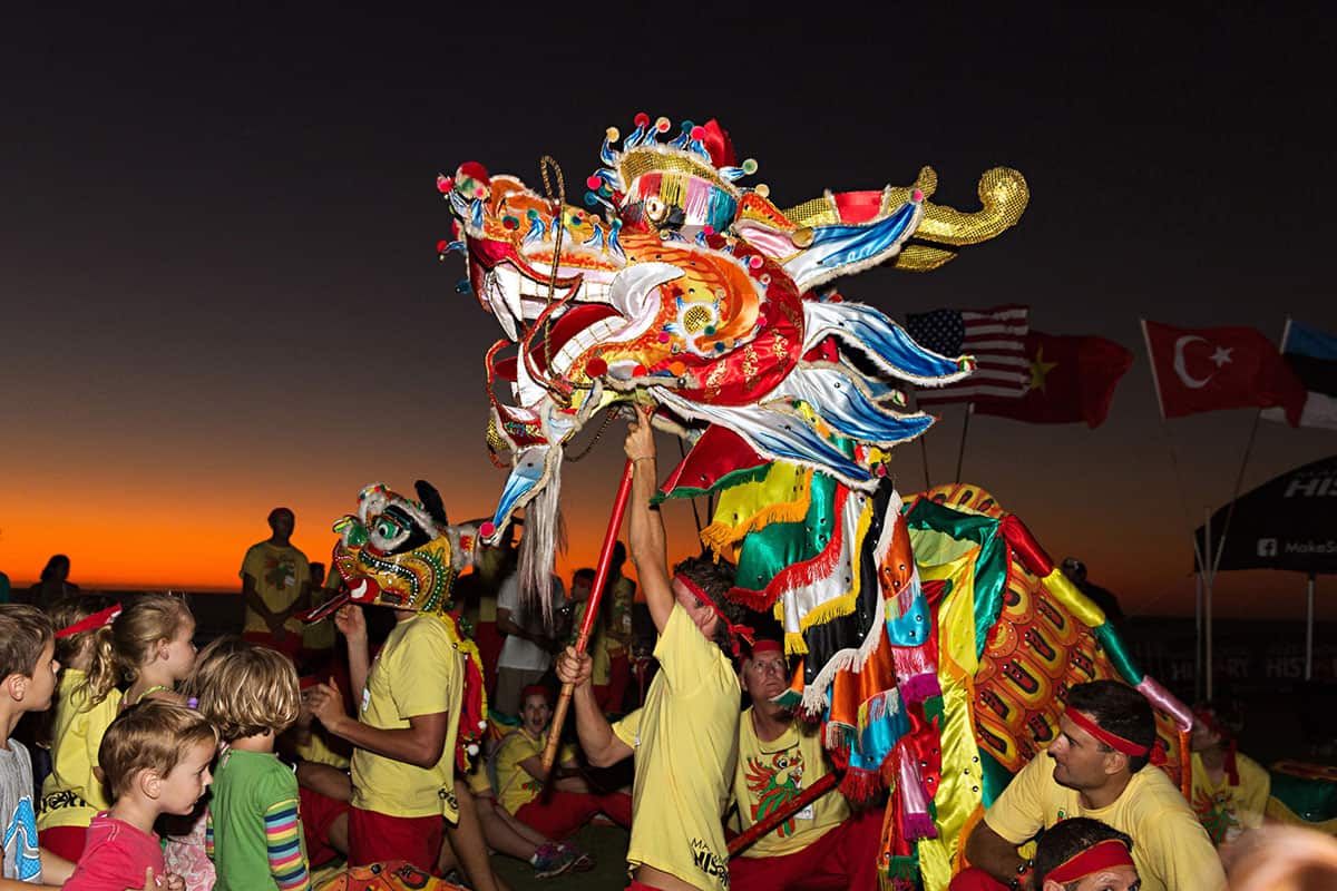 Sammy the Dragon Shinju Matsuri festival