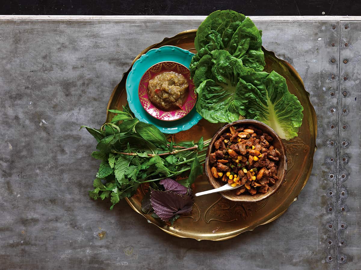Sichuan lamb sang choi bao