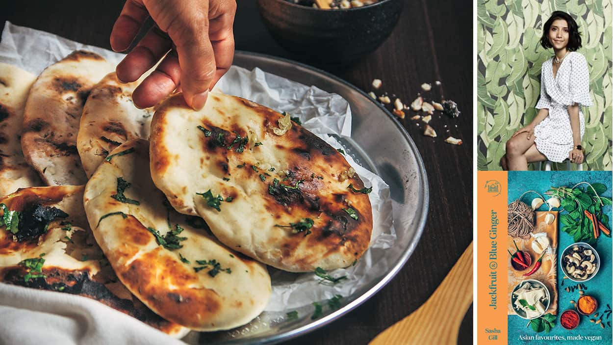 Sasha Gill and naan breads