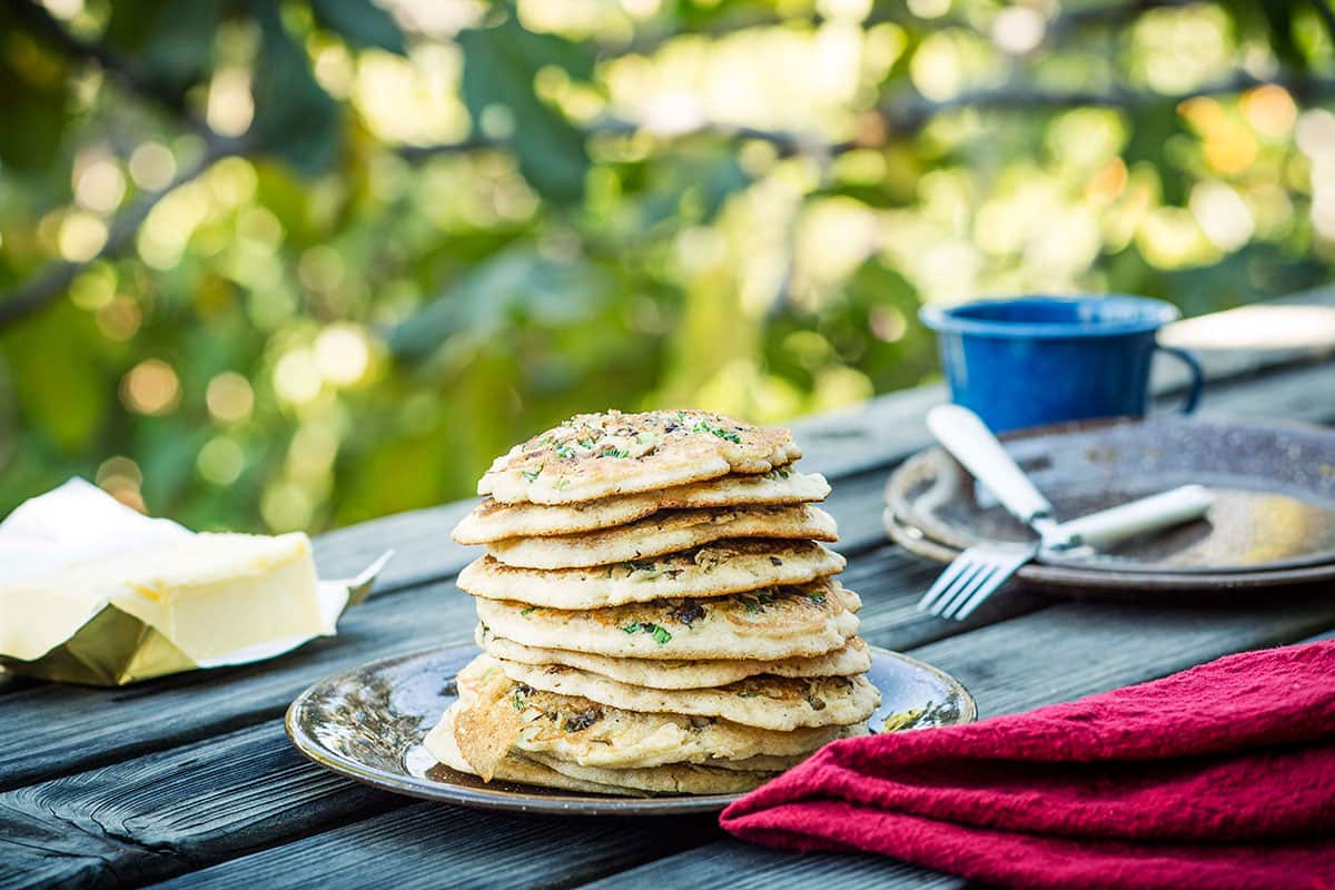 Savoury pancakes