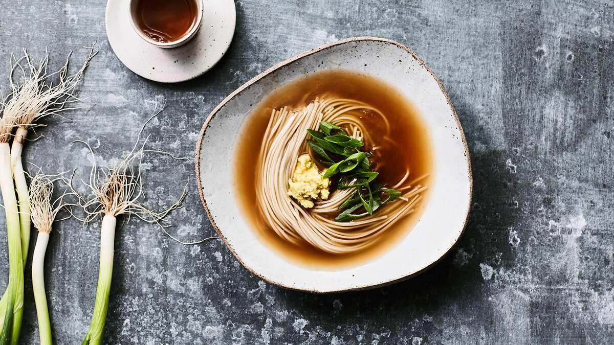 Soba noodles with ankake broth