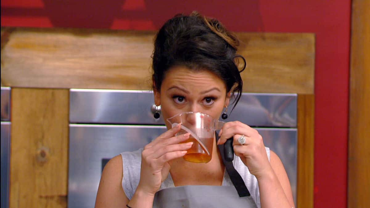 Booze should be sipped on rather than swilled while cooking.