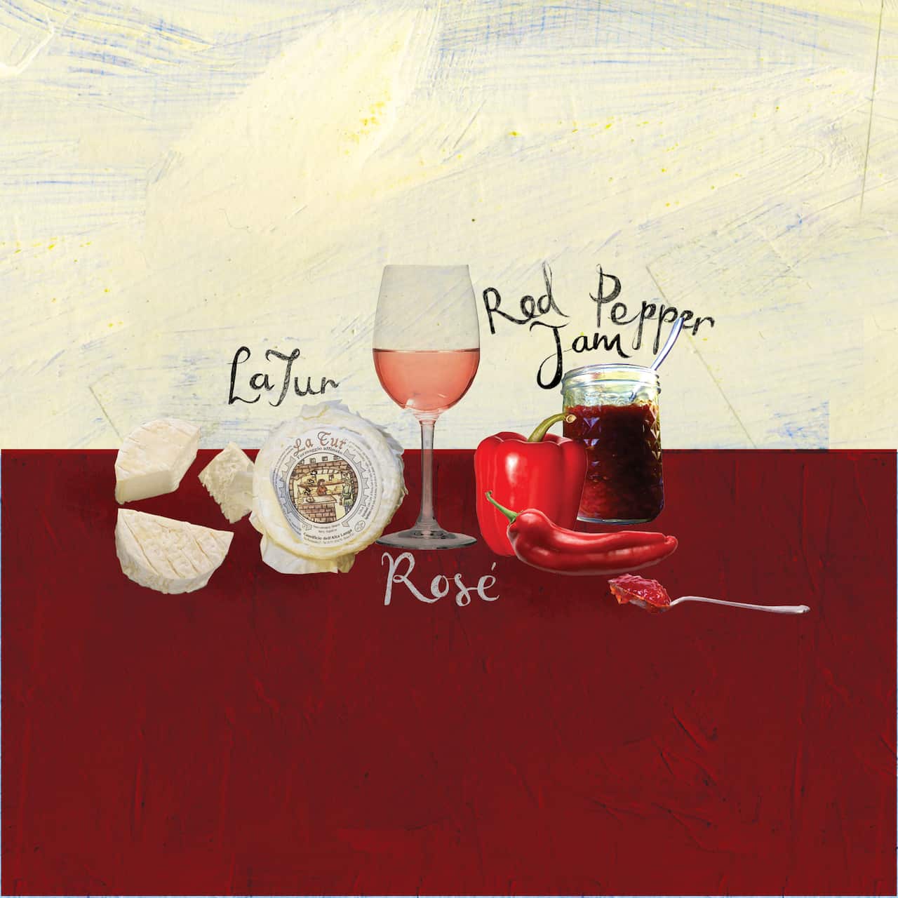 Wine and cheese matching