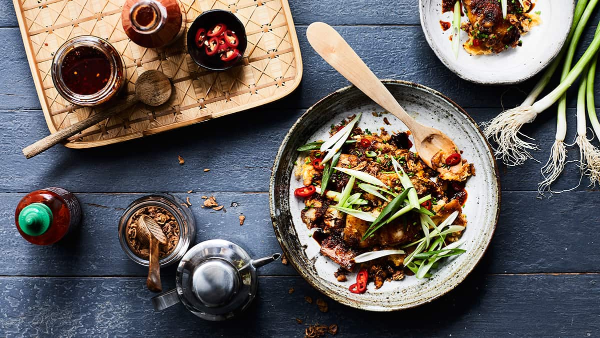Fried carrot cake (chai tow kway)