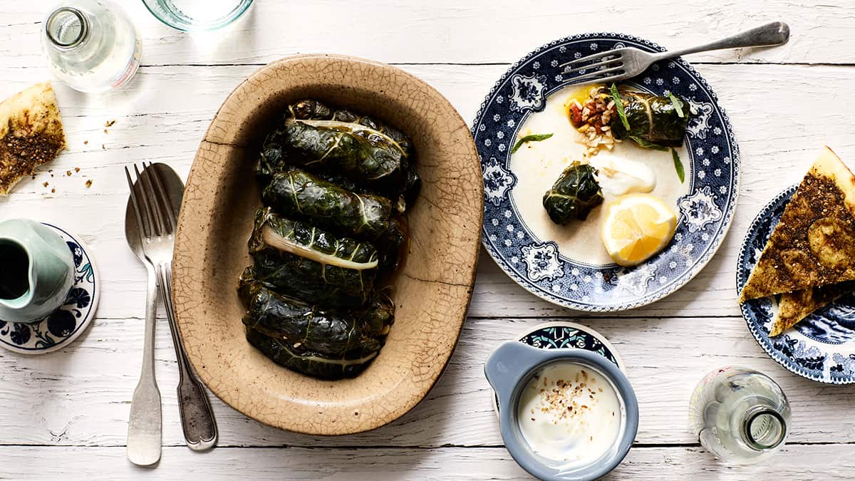 Silverbeet rolls (mahshi selek)