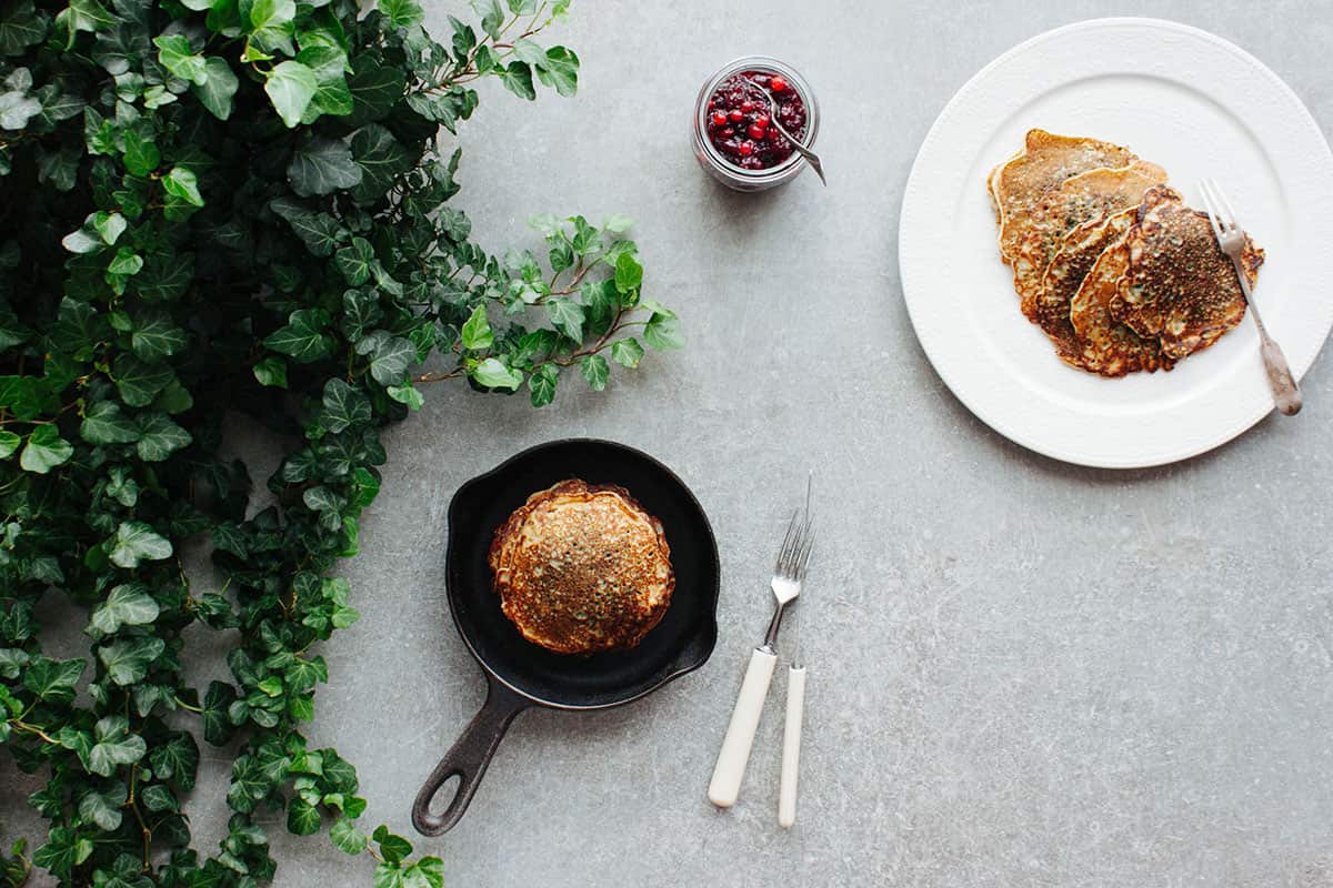 Stinging nettle pancakes