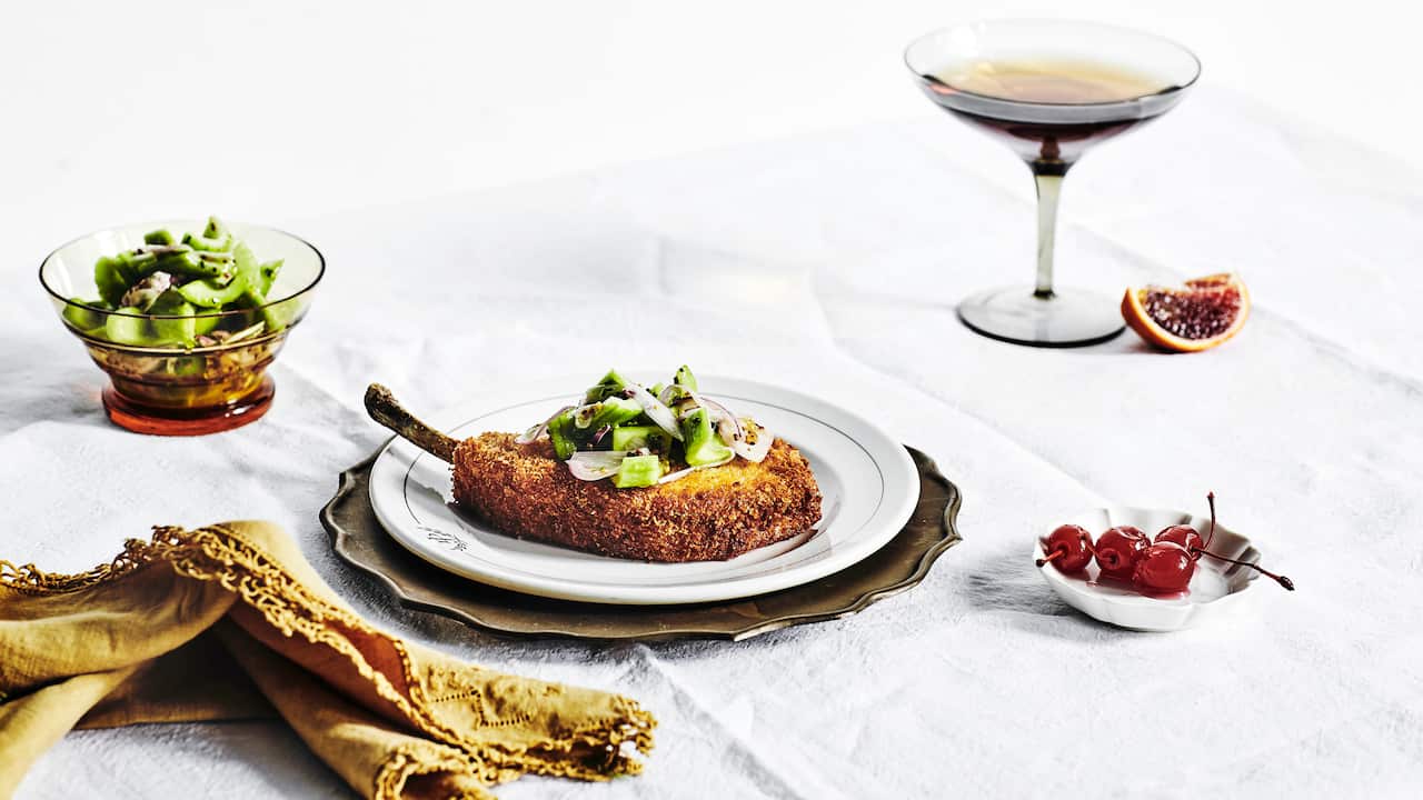 Slightly pickled Lebanese cucumbers with mustard