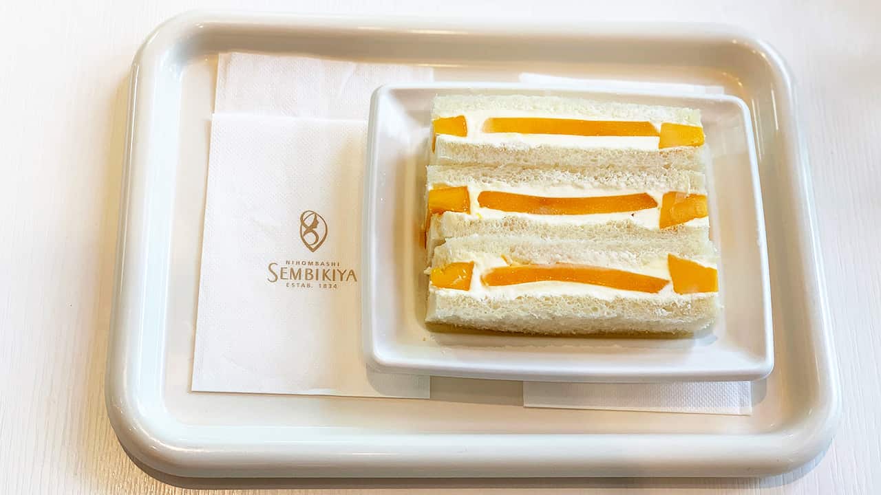 Fruit sando from Ginza Sembikiya