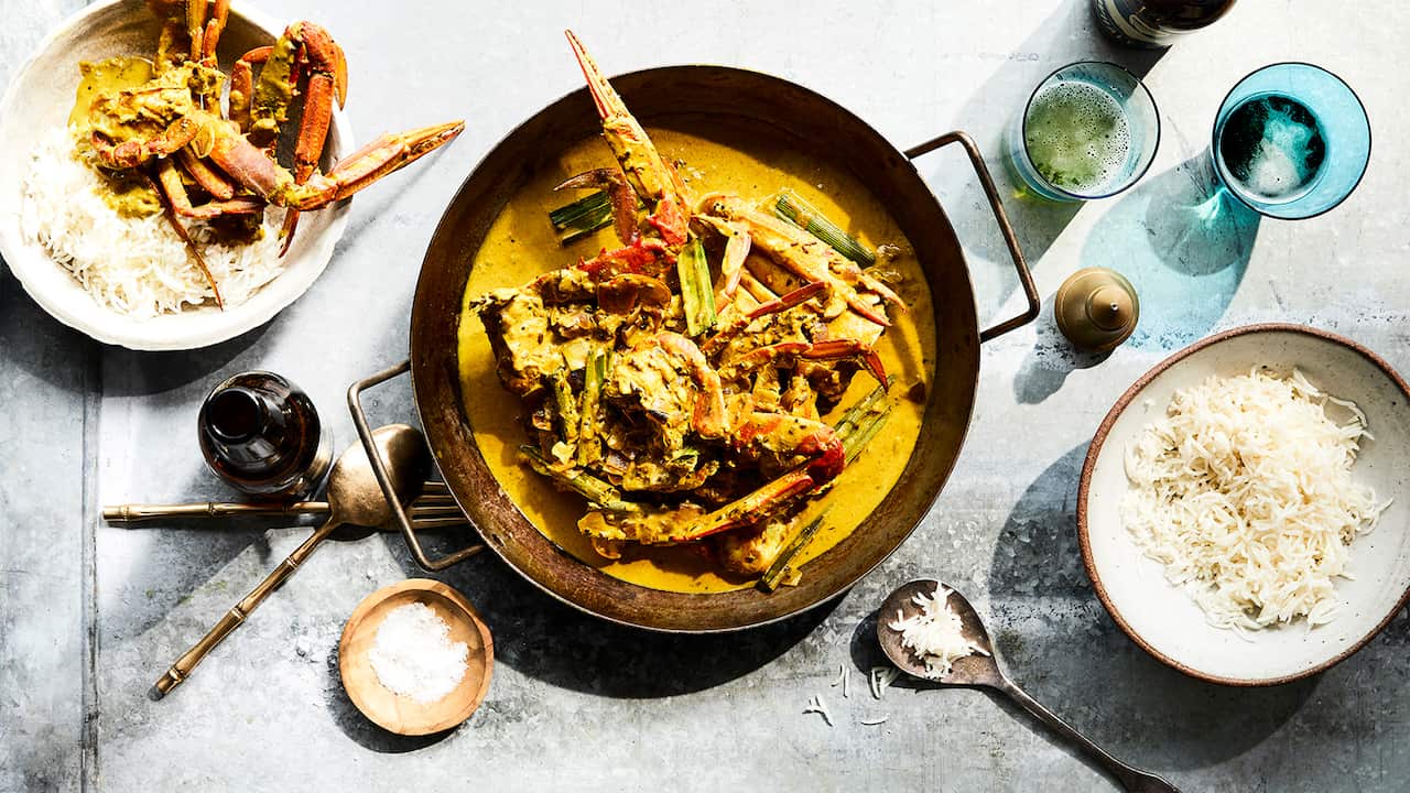Sri Lankan crab curry 