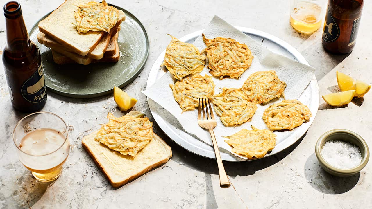 Whitebait fritters